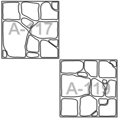 A-117+A-119 新全亂石砌(雙組模)造型模板(單元圖說)